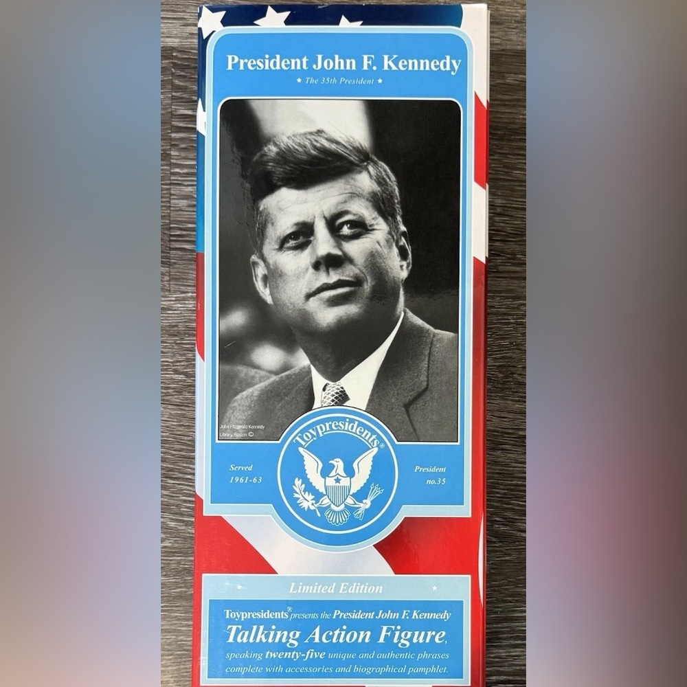 John F. Kennedy Toy Presidents Talking Action Figure 2003 Limited Edition NIB